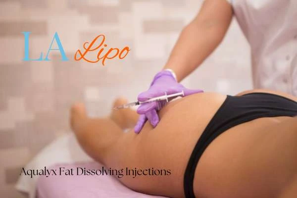 Woman having fat dissolving injections Greater London (Hammersmith and Fulham) on thighs