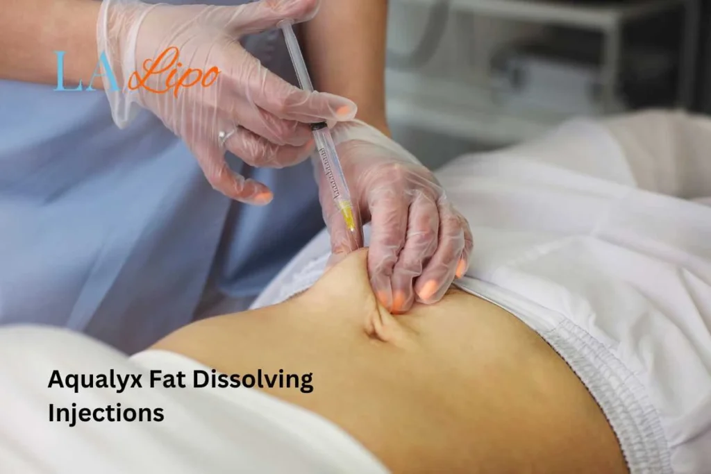 woman having fat dissolving injections Greater London (Hammersmith and Fulham) in the stomach
