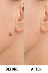 Skin tags removal Greater London (Hammersmith and Fulham) before and after