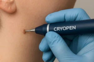 Person receiving skin tag removal Greater London (Hammersmith and Fulham)