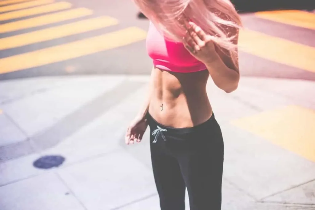Woman with toned stomach after LA-EMS Body Sculpting Treatment Greater London (Hammersmith and Fulham)